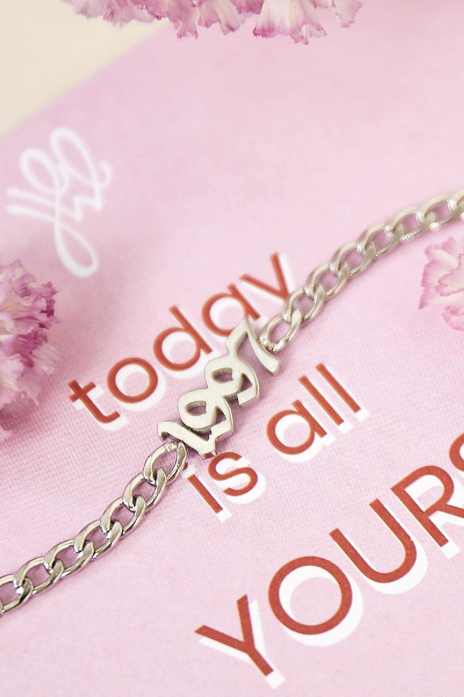 Bracelet Today Is Yours - 1986 Silver Color Stainless Steel Picture2